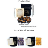 25Pcs Natural Stone Crystal Runes Hobbies & Creative Arts Viking Warriors