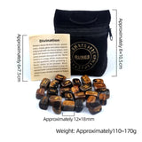 25Pcs Natural Stone Crystal Runes Hobbies & Creative Arts Viking Warriors