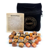 25Pcs Natural Stone Crystal Runes Hobbies & Creative Arts Viking Warriors