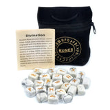 25Pcs Natural Stone Crystal Runes Hobbies & Creative Arts Viking Warriors