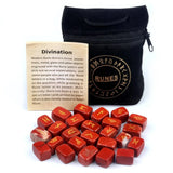 25Pcs Natural Stone Crystal Runes Hobbies & Creative Arts Viking Warriors