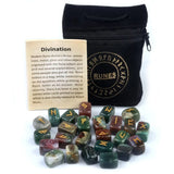 25Pcs Natural Stone Crystal Runes Hobbies & Creative Arts Viking Warriors