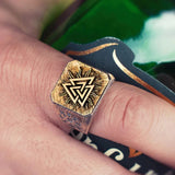 925 Silver Viking Valknut Ring ring Viking Warriors