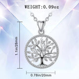 925 Sterling Silver Tree of Life Necklace Necklaces Viking Warriors