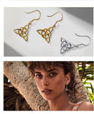 925 Sterling Silver Trinity Knot Earrings Earrings Viking Warriors