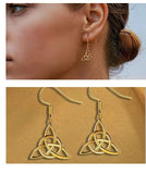925 Sterling Silver Trinity Knot Earrings Earrings Viking Warriors