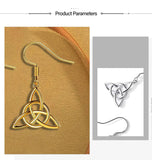 925 Sterling Silver Trinity Knot Earrings Earrings Viking Warriors
