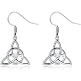 925 Sterling Silver Trinity Knot Earrings Earrings Viking Warriors