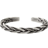 925 Sterling Silver Twisted Woven Bracelet Bracelets Viking Warriors