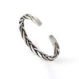 925 Sterling Silver Twisted Woven Bracelet Bracelets Viking Warriors