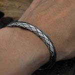 925 Sterling Silver Vikings Braided Bracelet Bracelets Viking Warriors
