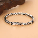 925 Sterling Silver Weave Chain Bracelet Bracelets Viking Warriors