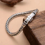 925 Sterling Silver Weave Chain Bracelet Bracelets Viking Warriors