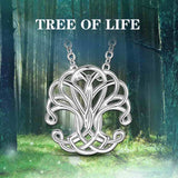 925 Sterling Silver Yggdrasil Tree of life Necklace Necklaces Viking Warriors