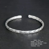999 Pure Silver Viking Braided Arm Ring Bracelet Bracelets Viking Warriors