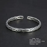 999 Pure Silver Viking Braided Arm Ring Bracelet Bracelets Viking Warriors