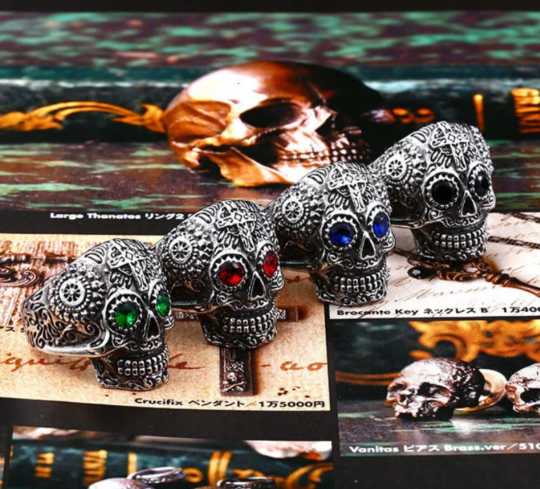 Gothic Cross Skull Ring | Viking Warriors