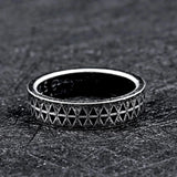 Antique Triangles pattern Nordic Ring Rings Viking Warriors