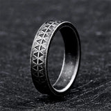 Antique Triangles pattern Nordic Ring Rings Viking Warriors