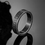 Antique Triangles pattern Nordic Ring Rings Viking Warriors