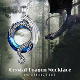 Austrian Crystal Viking Dragon Necklace Necklaces Viking Warriors