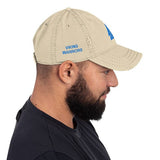 Blue Valknut Distressed Dad Hat Hats Viking Warriors