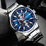 Business Stainless Steel Chronograph Watch Viking Warriors