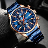 Business Stainless Steel Chronograph Watch Viking Warriors