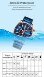 Business Stainless Steel Chronograph Watch Viking Warriors