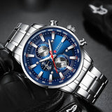 Business Stainless Steel Chronograph Watch Viking Warriors