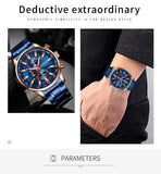 Business Stainless Steel Chronograph Watch Viking Warriors