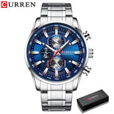 Business Stainless Steel Chronograph Watch Viking Warriors