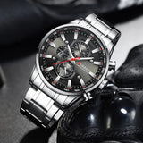 Business Stainless Steel Chronograph Watch Viking Warriors