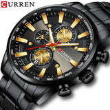 Business Stainless Steel Chronograph Watch Viking Warriors