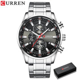 Business Stainless Steel Chronograph Watch Viking Warriors