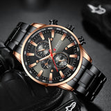 Business Stainless Steel Chronograph Watch Viking Warriors