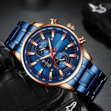 Business Stainless Steel Chronograph Watch Viking Warriors