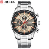 Business Stainless Steel Chronograph Watch Viking Warriors