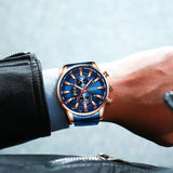 Business Stainless Steel Chronograph Watch Viking Warriors