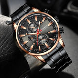 Business Stainless Steel Chronograph Watch Viking Warriors