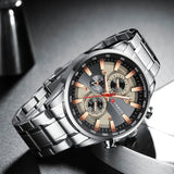 Business Stainless Steel Chronograph Watch Viking Warriors