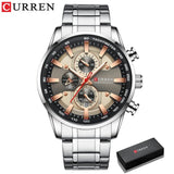 Business Stainless Steel Chronograph Watch Viking Warriors