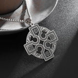 Celtic Knot Irish Cross Necklace necklace Viking Warriors