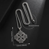Celtic Knot Irish Cross Necklace necklace Viking Warriors