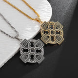 Celtic Knot Irish Cross Necklace necklace Viking Warriors