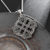 Celtic Knot Irish Cross Necklace necklace Viking Warriors