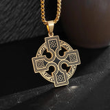 Celtic Knot Irish Cross Necklace necklace Viking Warriors