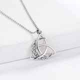 Celtic Knot Moon Trinity Symbol Necklace necklaces Viking Warriors