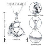 Celtic Knot Moon Trinity Symbol Necklace necklaces Viking Warriors