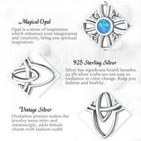 Celtic Knot  Sterling Silver Opal Necklace Necklaces Viking Warriors